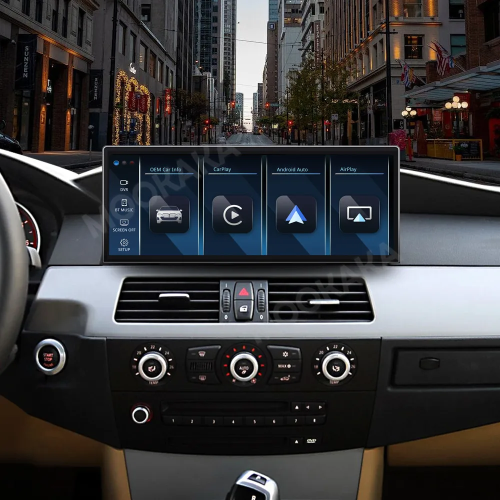 12.3 Inch Linux Screen Mirror Link For BMW 5 Series E60 2009-2010 Upgrade Wireless CarPlay Auto Car Radio IPS Head Unit
