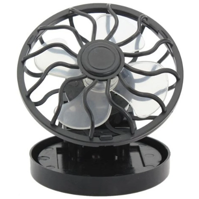 Portable Summer Cooling Fan Powered By Direct Sun Visor With Mini Clip-On Solar Fan