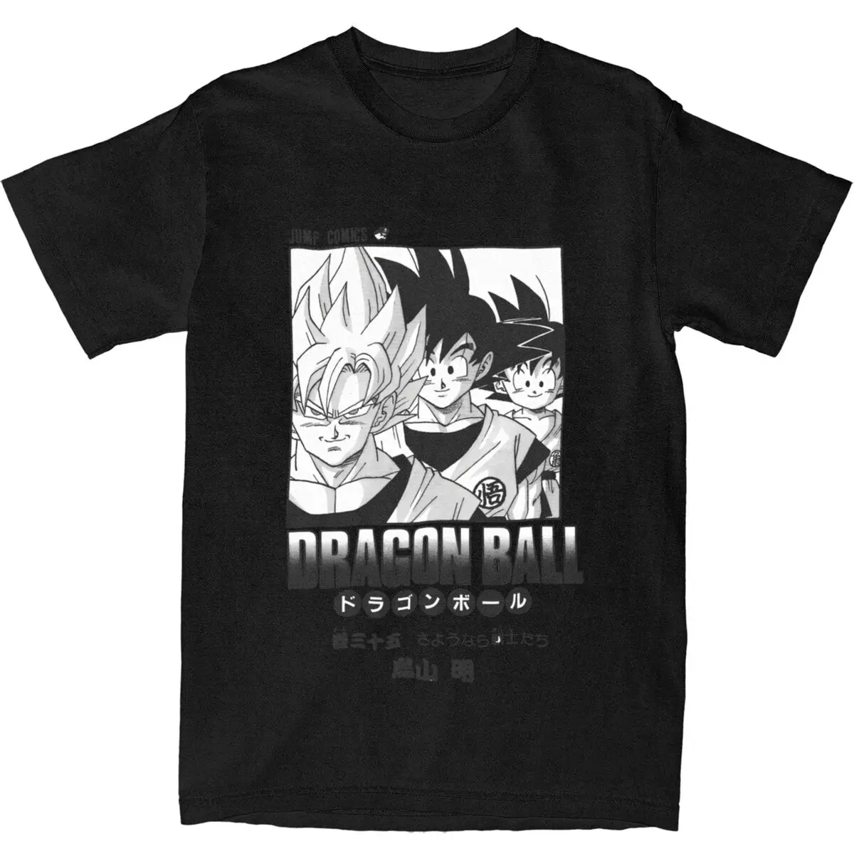 Vintage T-Shirt Anime D-Dragons B-Balls Cotton T Shirts Hippie Tshirt for Men Summer Y2K Classic Printed Short Sleeve Top Tees