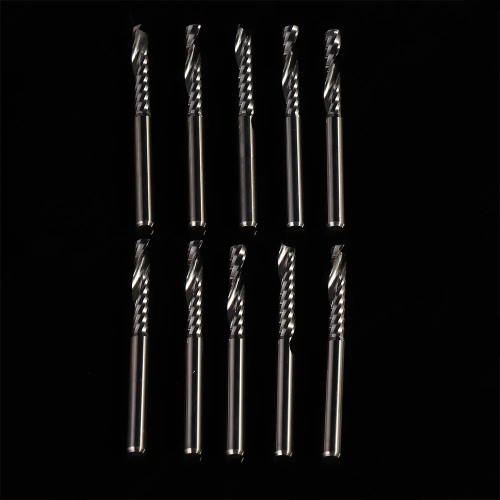 

3,175*17 мм, высокое качество, 10 шт., набор для деревообработки с одной канавкой, твердосплавная фреза, гравировальный инструмент, фрезы