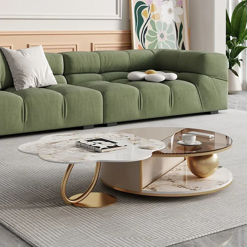 Hardcover Luxury Coffee Table Modern Design Living Room Coffee Table Nordic Floor Tavolino Da Salotto Furniture For Home