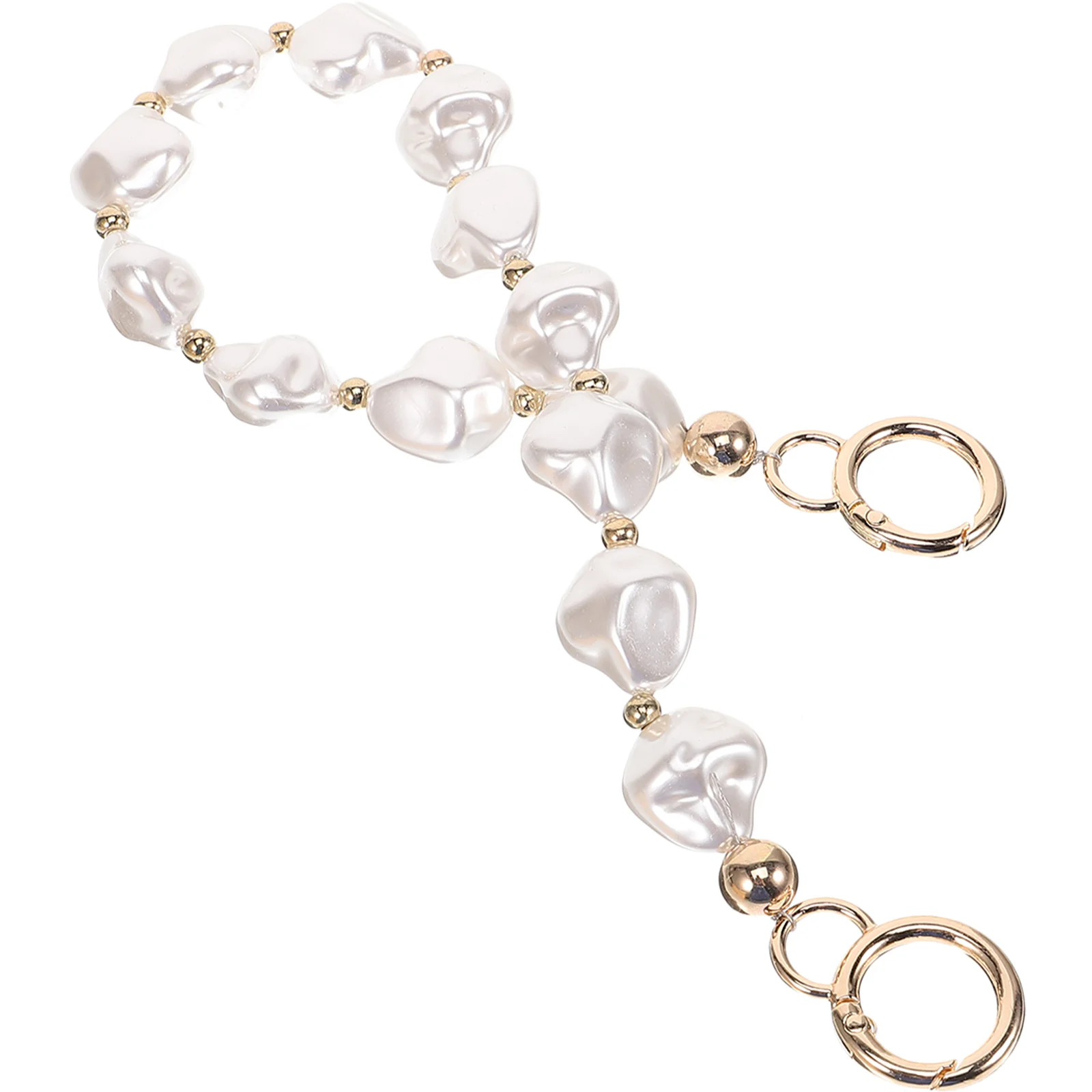 

Pearl Chain Strap Pearl Bead Handle Replacement for DIY Handbag Purse Chain Fashionable Bag Accessory Bag Accessories