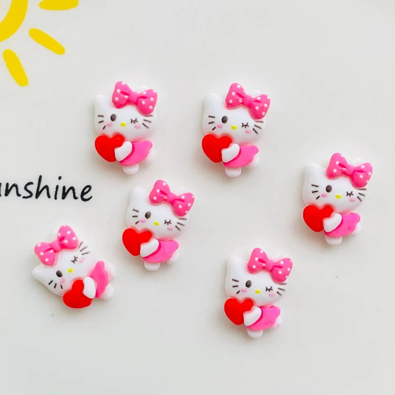 20 pcs neue niedliche Cartoon Tier Kätzchen Harz Cabochon Scrap booking DIY Schmuck Haarnadel Handwerk Dekoration Zubehör