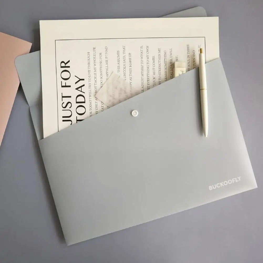 File Holder Transparent Visual File Storage Holder Office Supplies Waterproof  Excellent A4 Size Envelope Expanding File Folder