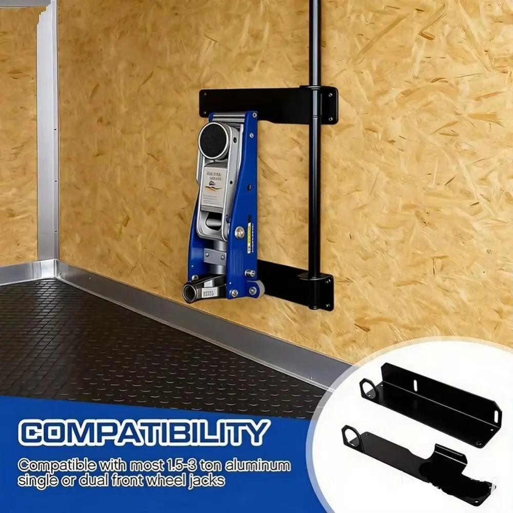 

2pcs Heavy Duty Jack Stand Wall Mount Metal Brackets Secure Mount Wall Storage Rack Wall Mount Space Saving Storage Organizer