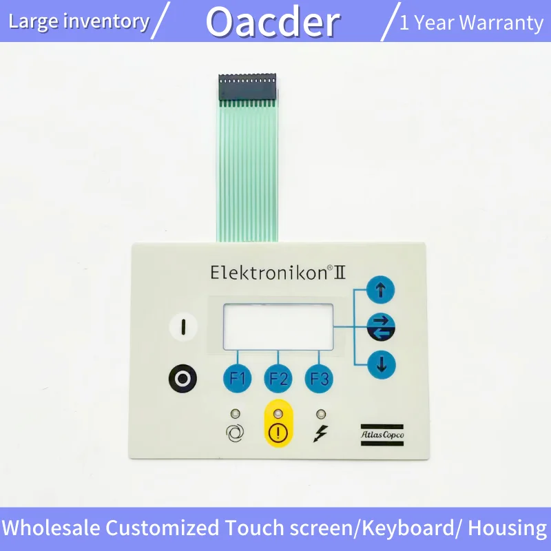 

Membrane Keypad Keyboard Switch Button Film for Atlas Copco Elektronikon II 1900071001 1900071011 Membrane Keypad Keyboard