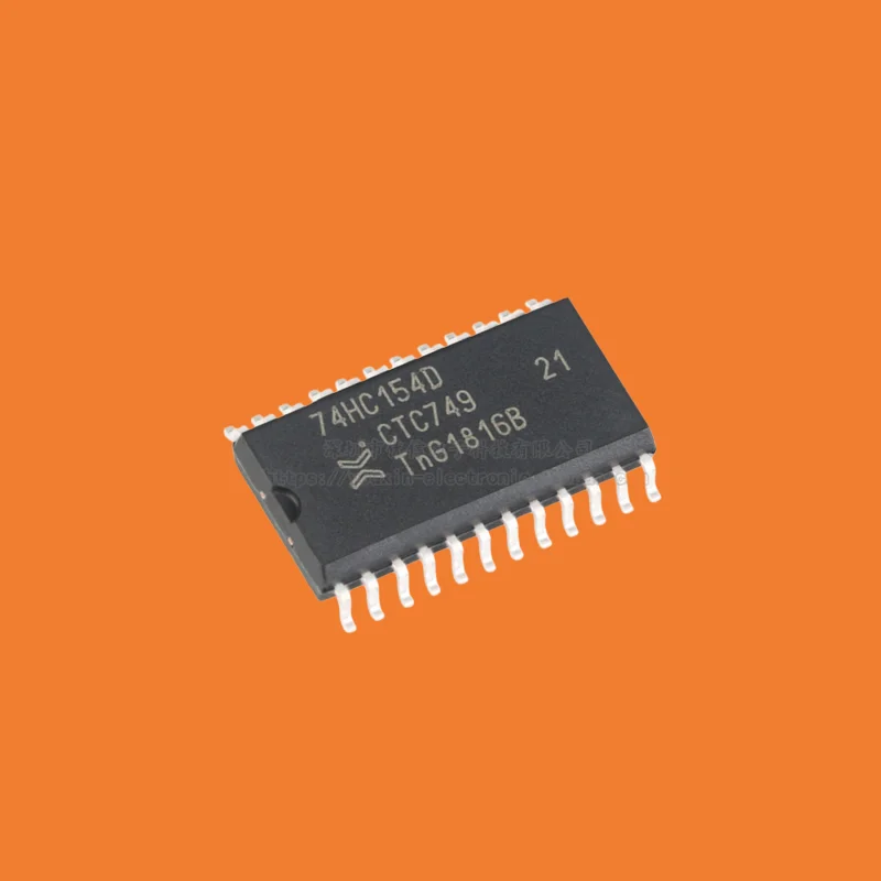 10pcs/Original genuine 74HC154D, 653 SOIC-24 4 to 16 line decoder/multiplexer chip