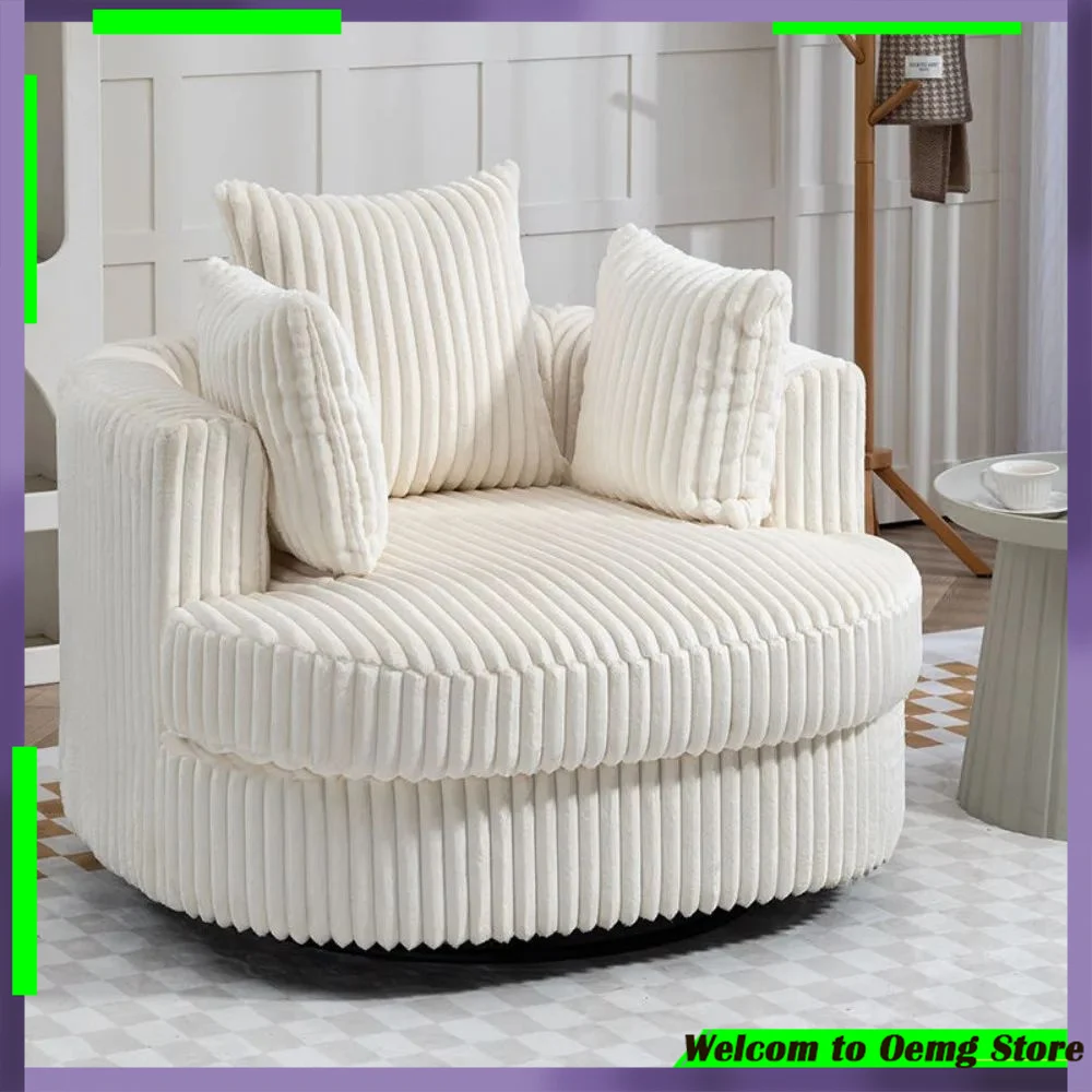 Luxury Swivel Armrest Chairs Nordic Minimalist Design Perfect For Living Room Reading Comfort Modern Decor Home Decoraction
