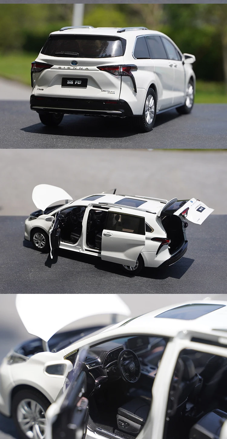 1:18 GAC Toyota، Saina MPV TOYOTO SIENNA مركبة تجارية، نموذج سيارة مصنوع من خليط معدني