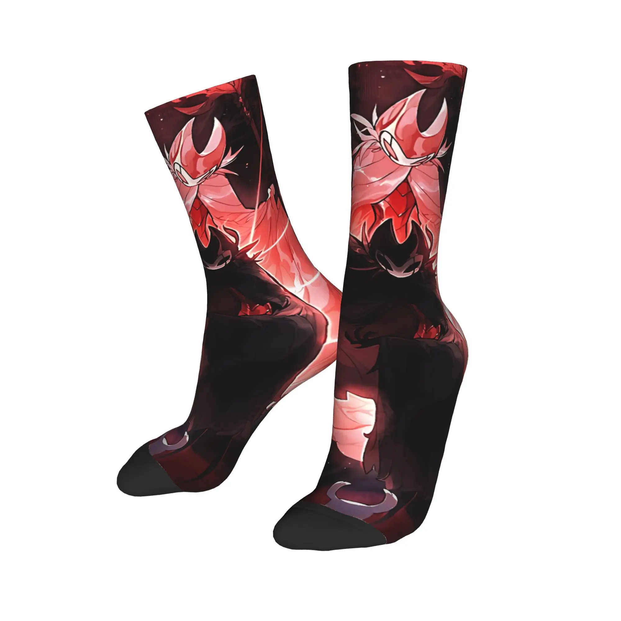 Calzini da uomo unisex Calzini da gioco Hollow Knight Primavera Divertenti calzini morbidi e traspiranti Design da corsa Calzini sportivi antiscivolo