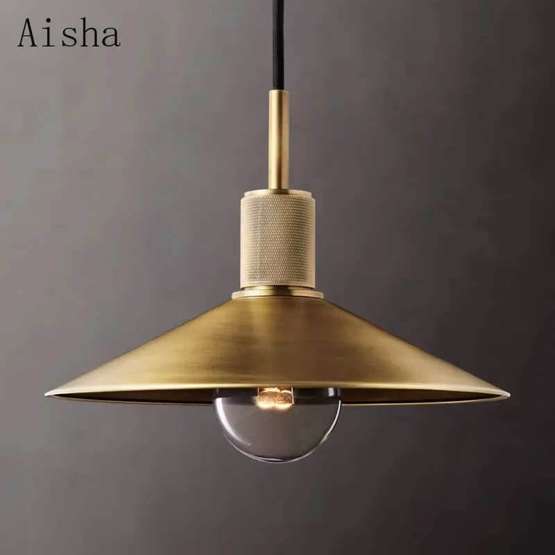 American Retro Chandelier Bar Counter Coffee Shop Pendant Lamp Bedroom Living Room Indoor Lighting Fixtures