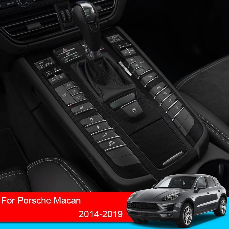 

Автомобильная наклейка для внутреннего интерьера для Porsche Macan 2014-2019 подъемная оконная панель наклейка коробка передач приборная панель защитная пленка авто аксессуар