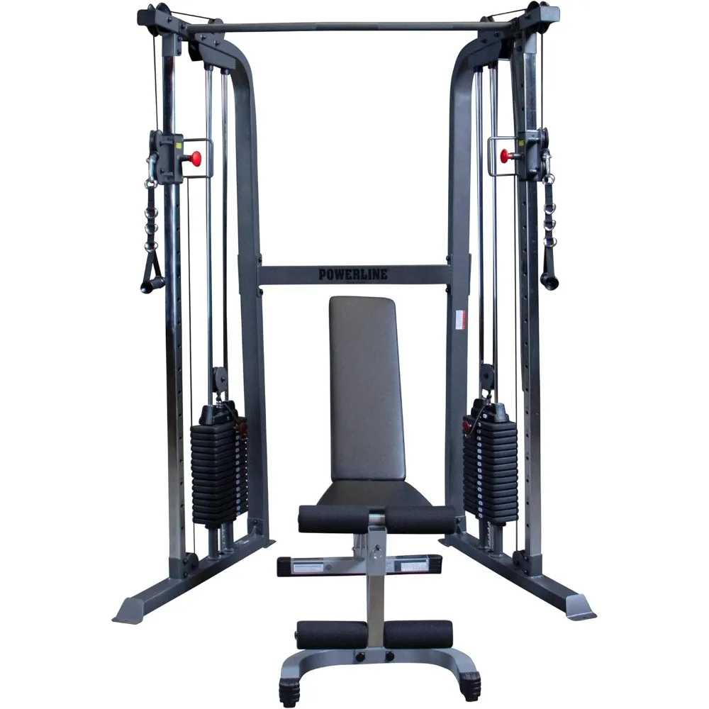 Powerline Cable Crossover Exercise Machine for Home & Commercial Gym, Functional Training Center with Dual Weights Stack