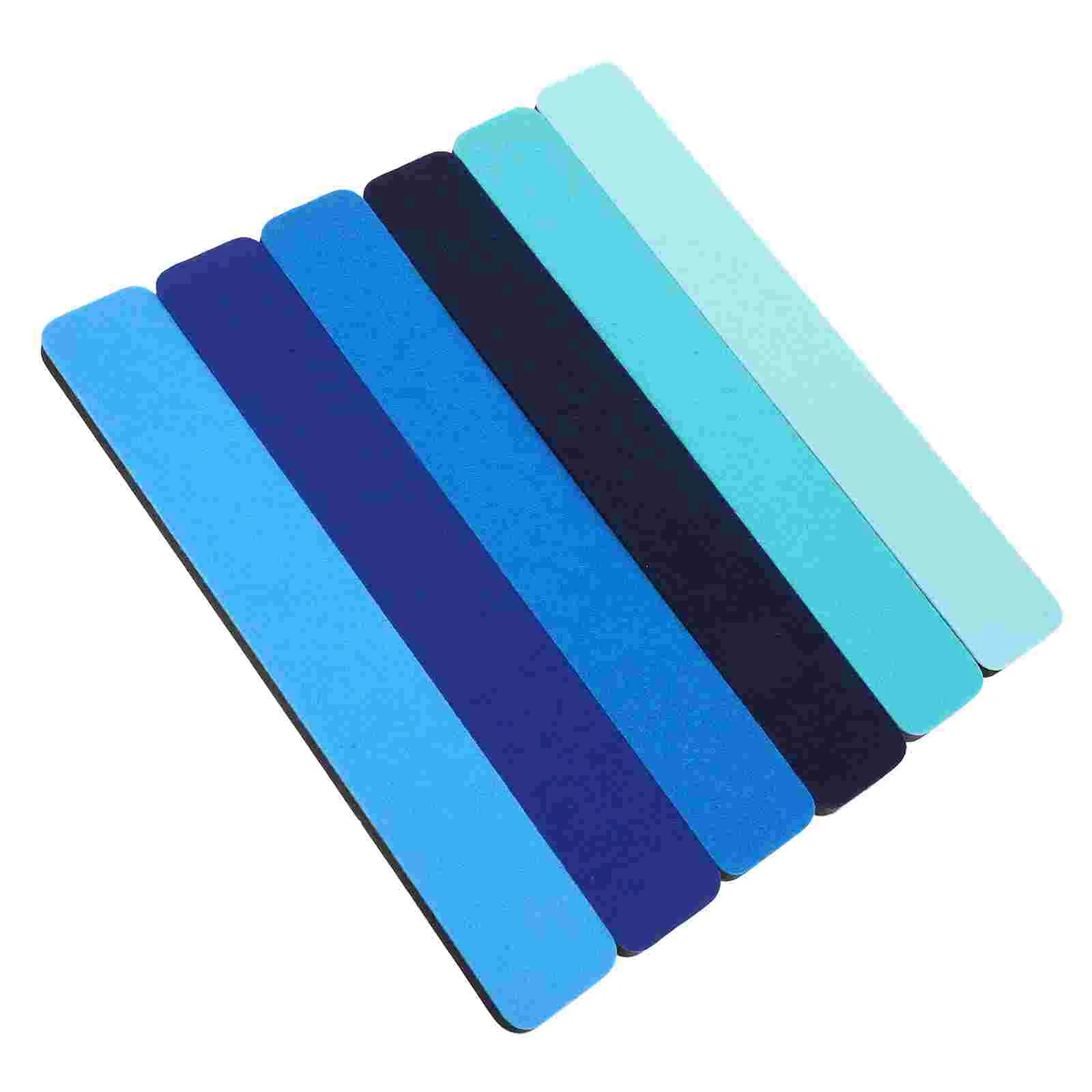 6 Pcs Felt Board Fall Bulletin Decor Strips Pin Memo Boards Message Needle Plate Tile