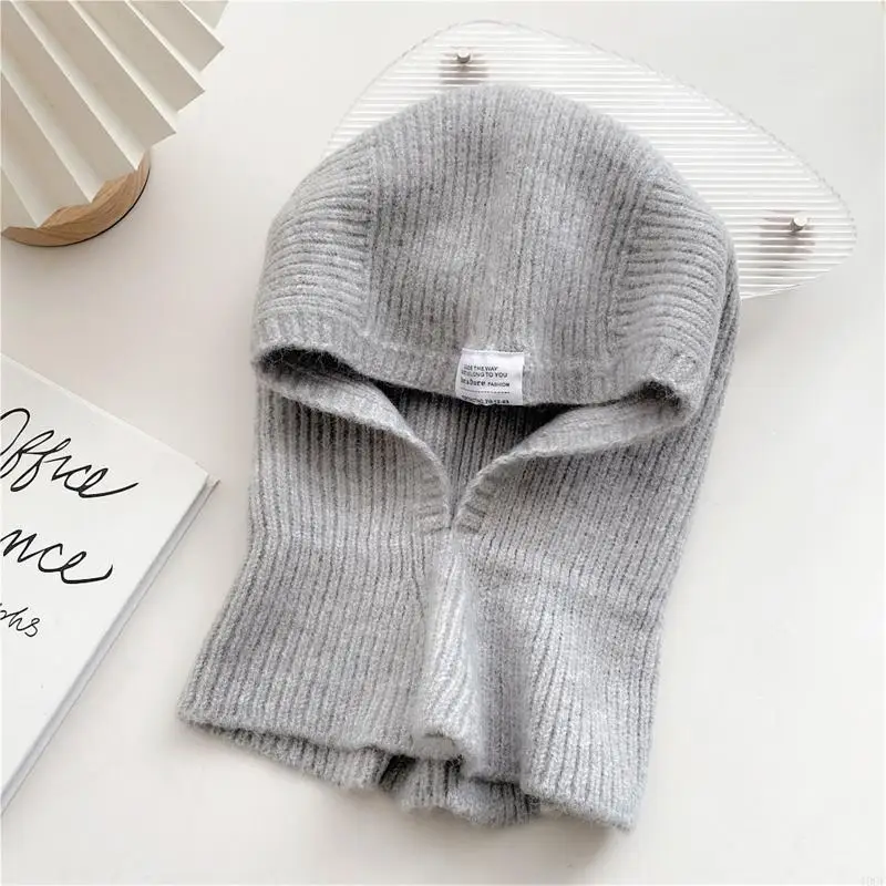 قبعة مقنعين مقنعين الرقبة دفئا قبعة وشاح مجموعة قطعة واحدة الكروشيه لوشاح الرأس