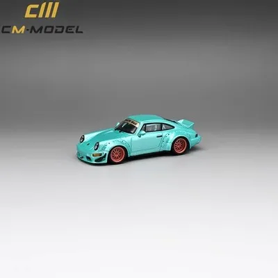 CMModel 1/64 RWB 964 Diecast Auto Modelo Metálico Tiffany azul