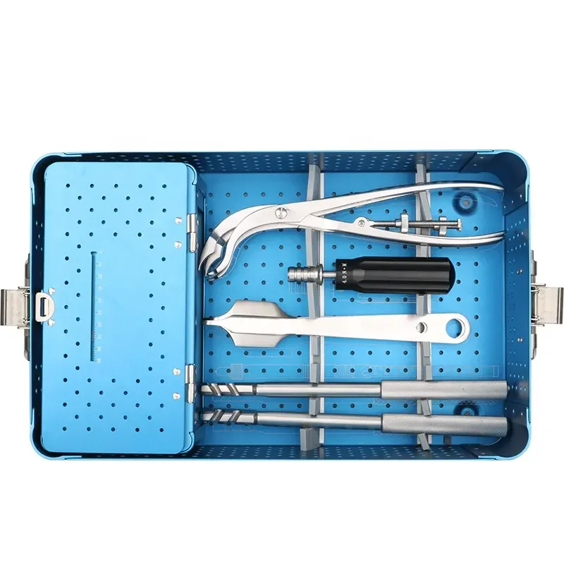 Orthopaedic Operation Large Fragment Locking Plate Instrument Set Full Set Surgical Instrument Set