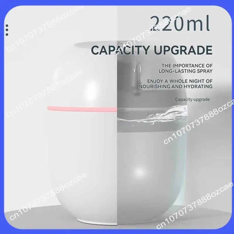 Mini humidificador de aire portátil con forma de gota de agua A26P, humidificador de escritorio ultrasilencioso para el hogar y la oficina, atomización de aire eficiente