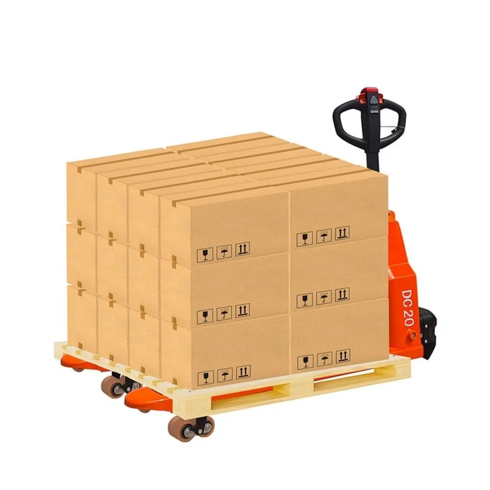 

Full Electric Pallet Jack Trucks, 4400lbs Capacity Motorized Pallet Lift Trucks, 48" x 27" Fork Size 48V 20Ah Powered Lithium Battery Truck for Material Handling