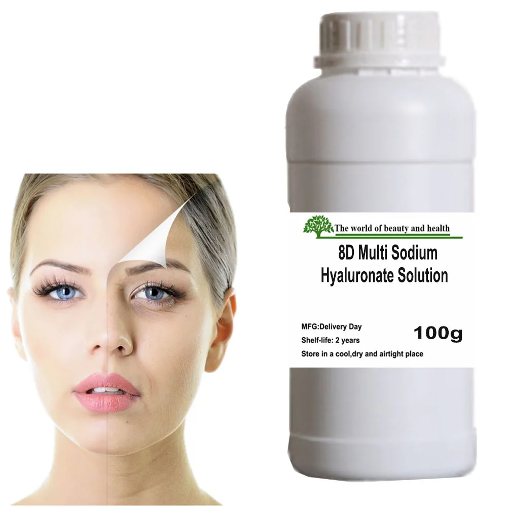 8D Multi Sodium Hyaluronate Solution Atomization Moisturizing Cosmetics Skincare Raw Materials