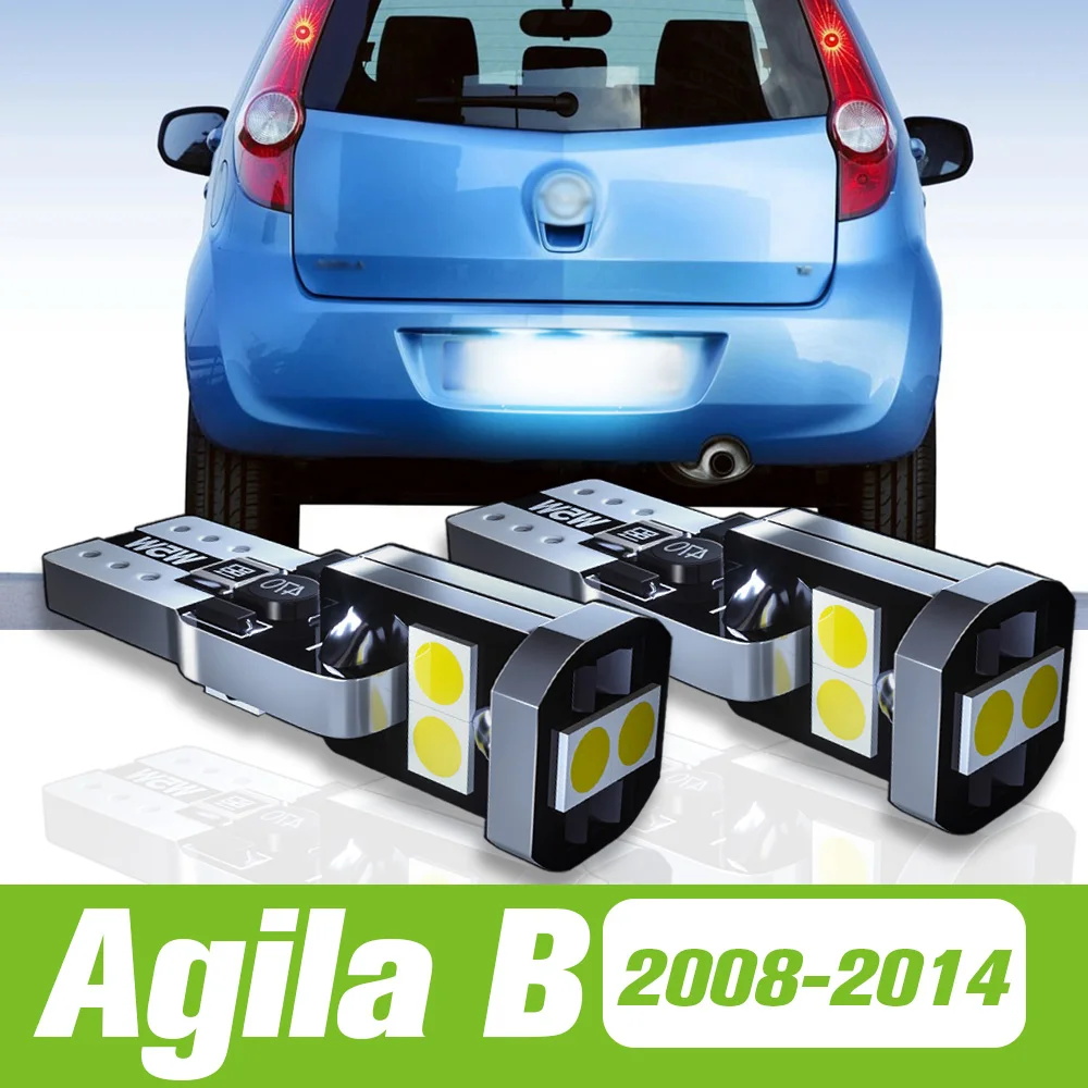 

2pcs For Opel Agila B 2008-2014 LED License Plate Light 2009 2010 2011 2012 2013 Accessories