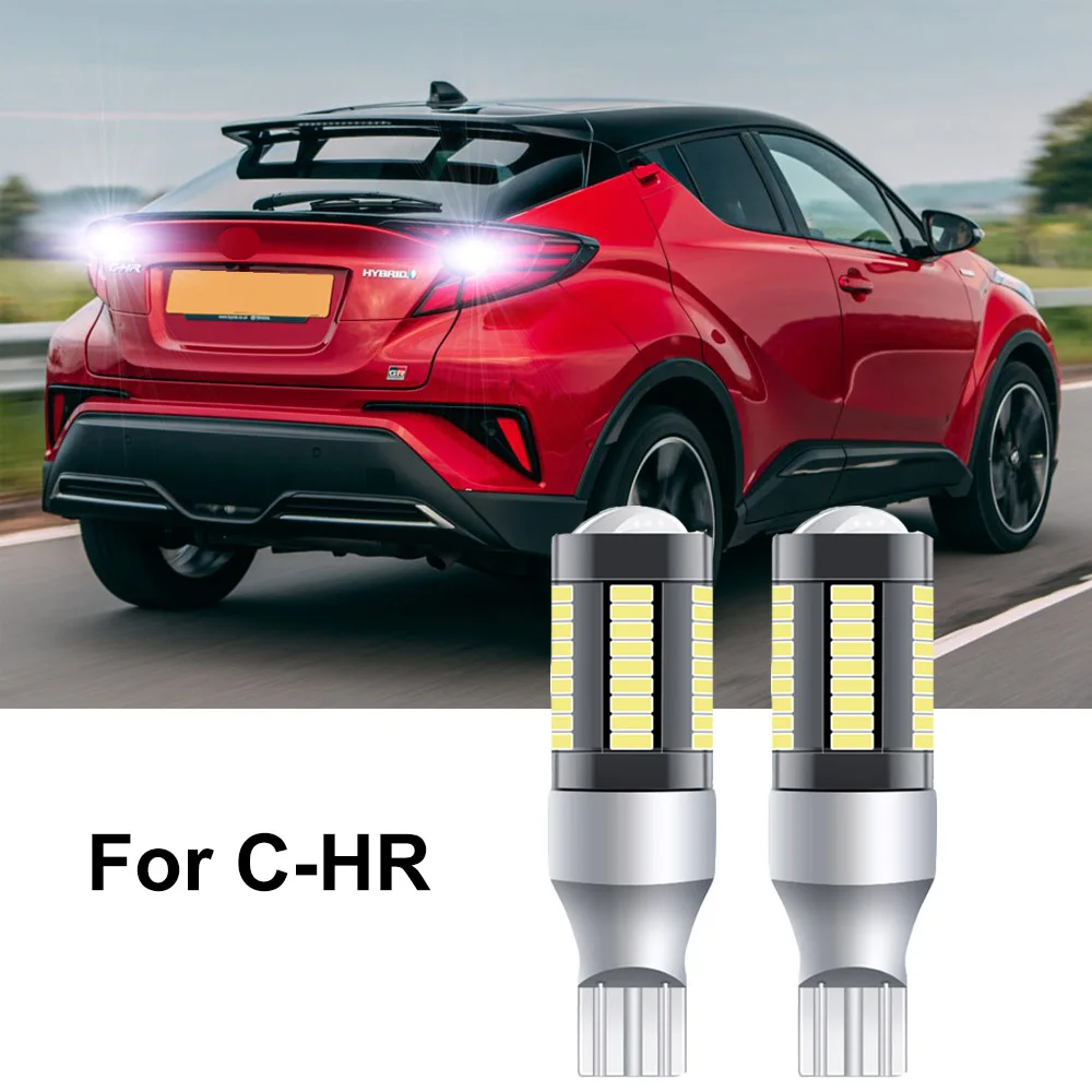 

2Pcs For Toyota CHR C-HR 2016 2017 2018 2019 2020 2021 2022 2023 LED Backup Reversing light Bulb Canbus No Error