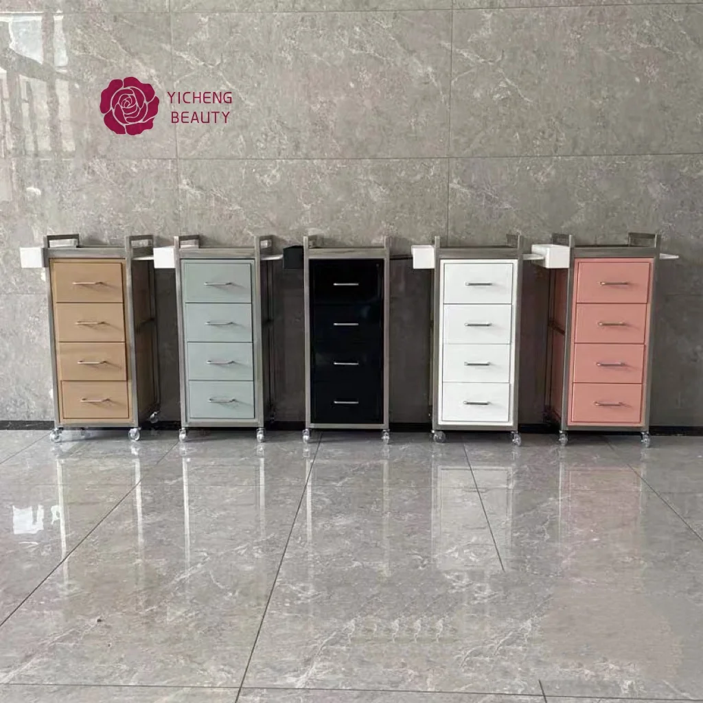 Yicheng Beauty Hot Items New Years Beauty Tools Collecting Salon Trolley Hairdressing SPA Cart Cart Storage Holders Very Good