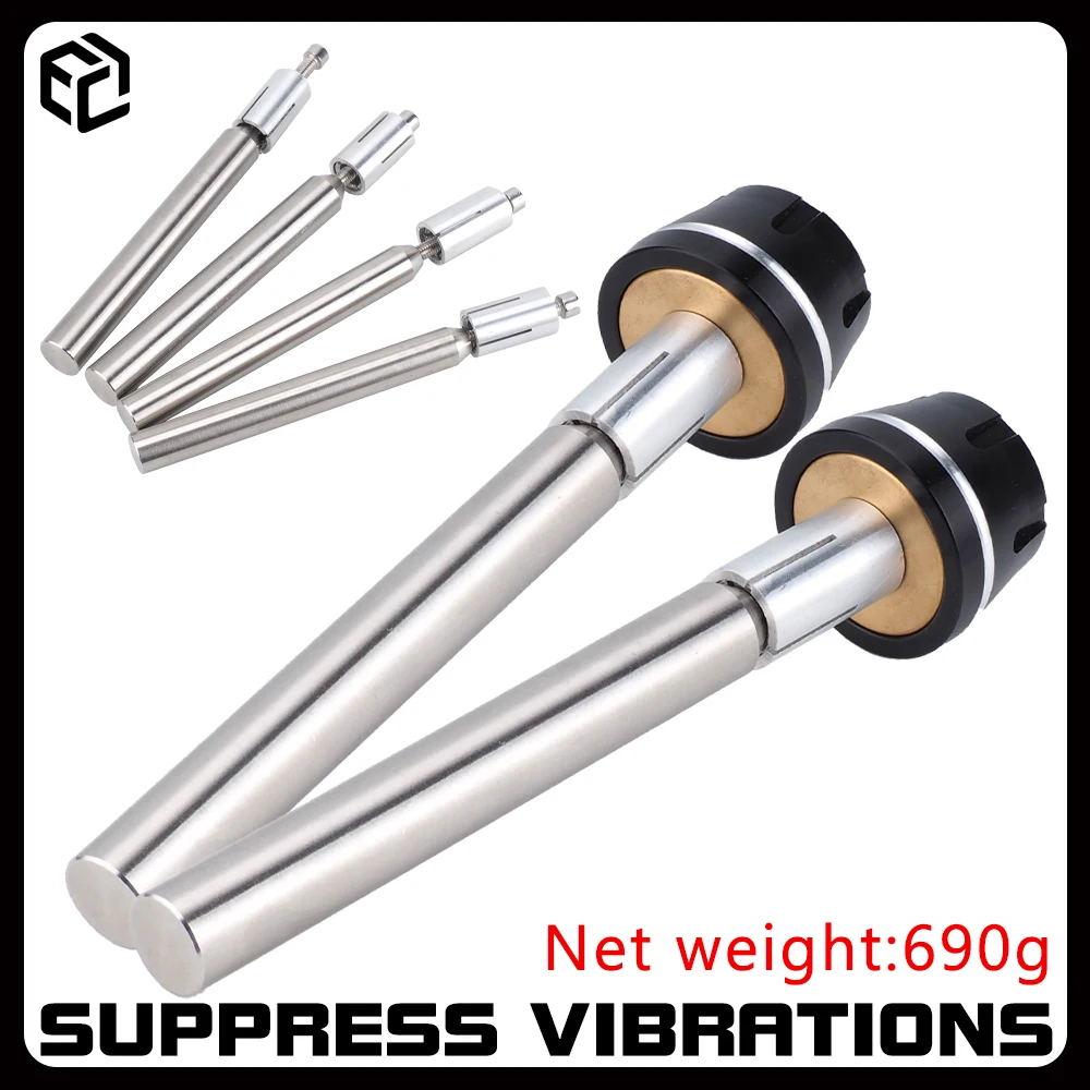 

13-19mm Universal Motorcycle Handlebar Weights - Internal Bar End Weights for Vibration Damping & Balance Relieve Palm Numbness