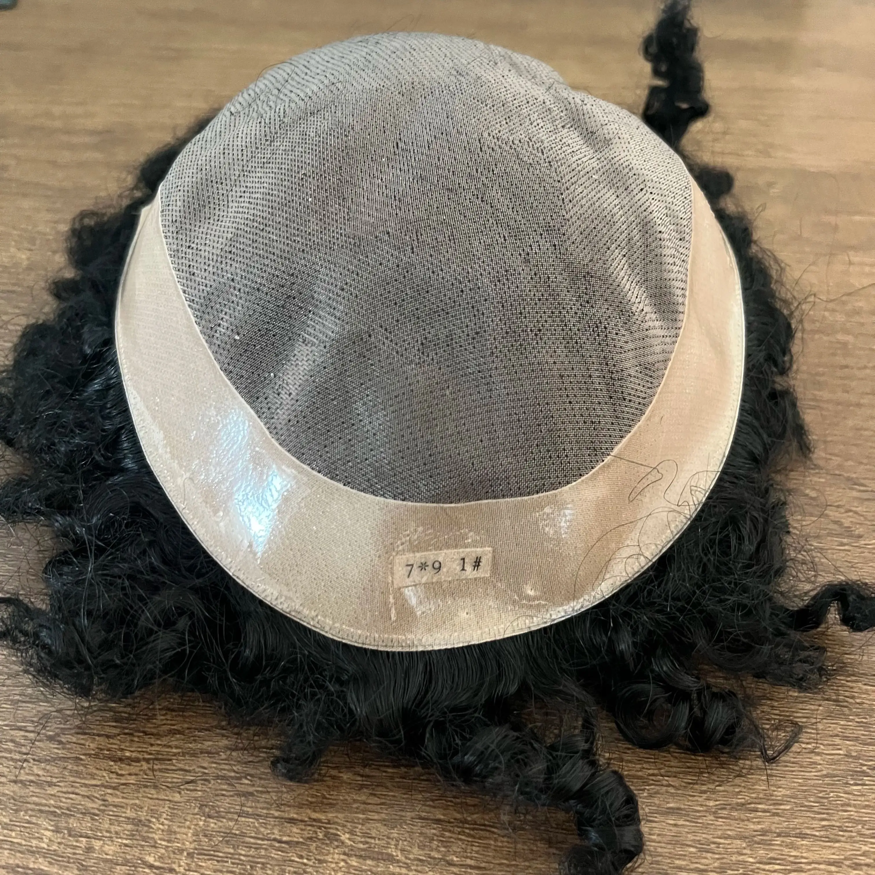 شعر مستعار رجالي ناعم وجيد التهوية من مادة Npu Bond # 1 # 1ب # 2 # 3 # 4 أسود بني 6 مم 8 مم 10 مم شعر مستعار للرجال الأمريكيين من أصل أفريقي