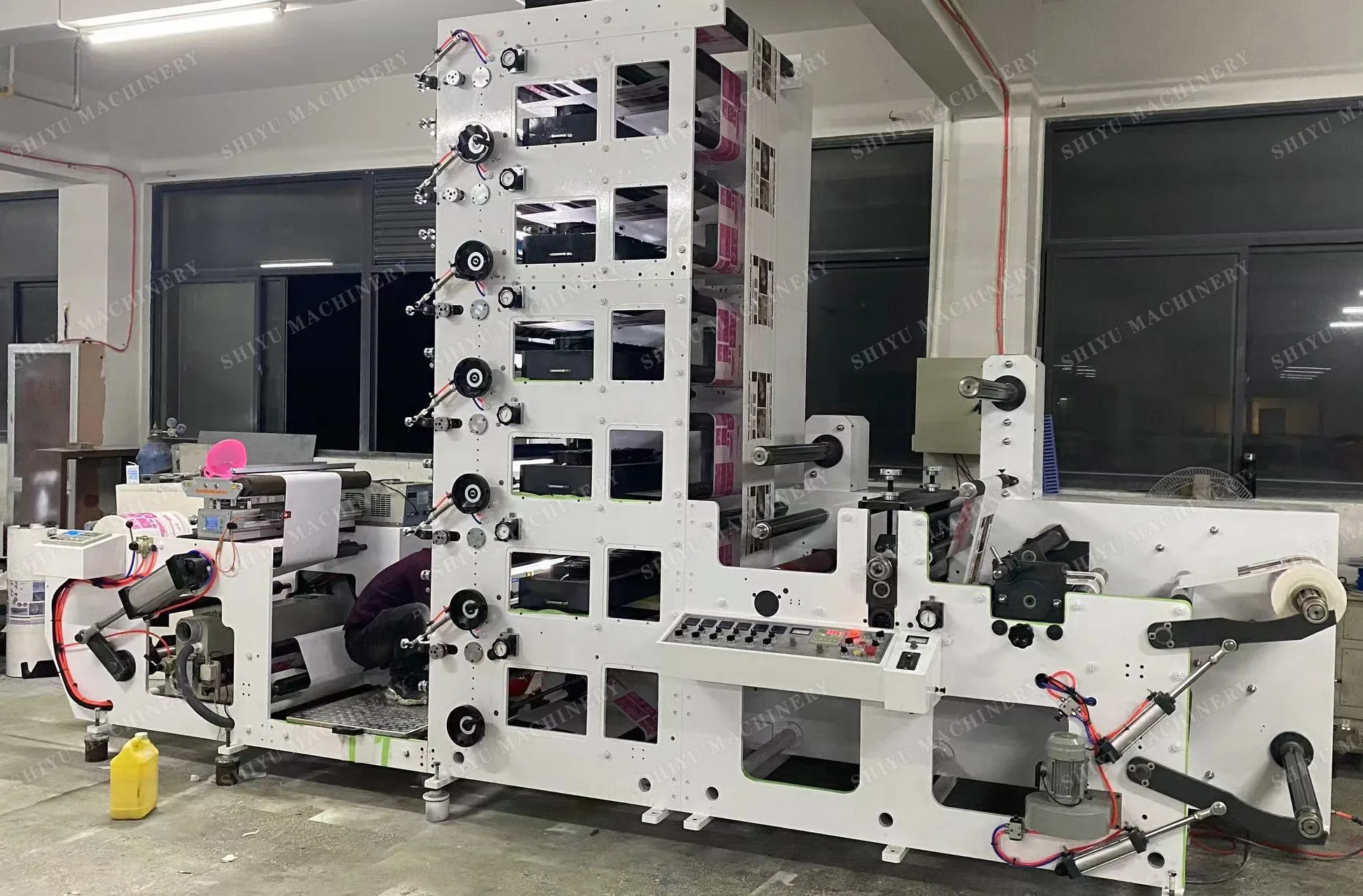 YG Customized SY-650 4 Colour Flexo Printing Machine Price Paper Cup Fan Printing Cutting Machine
