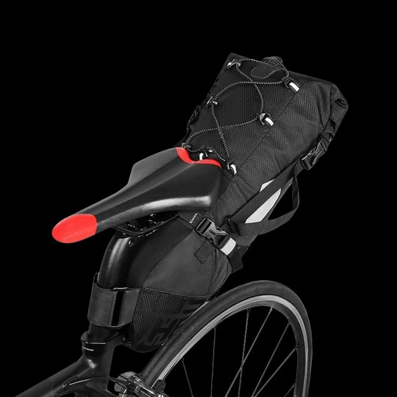 

Mountain bike bag, waterproof tail bag, large-capacity road bike rear seat bag.