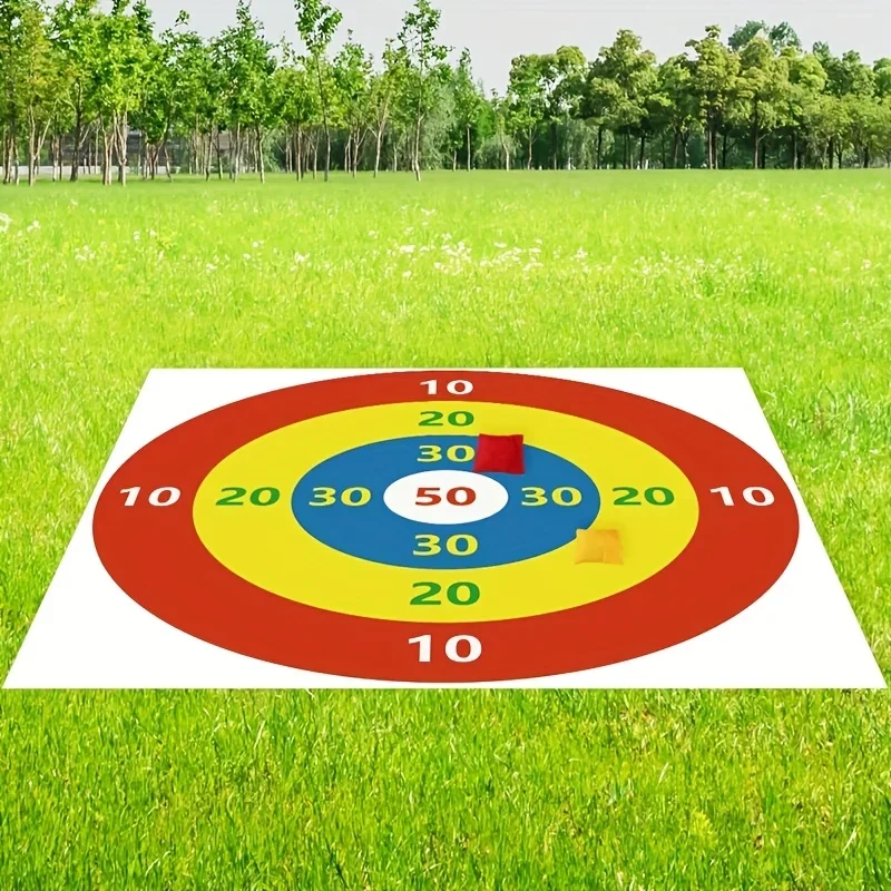 Conjunto de jogo de lançamento de alvo com 2 sacos de areia, durável, jogo de festa ao ar livre, diversão familiar perfeita, atividades de quintal, piqueniques, reunião ao ar livre