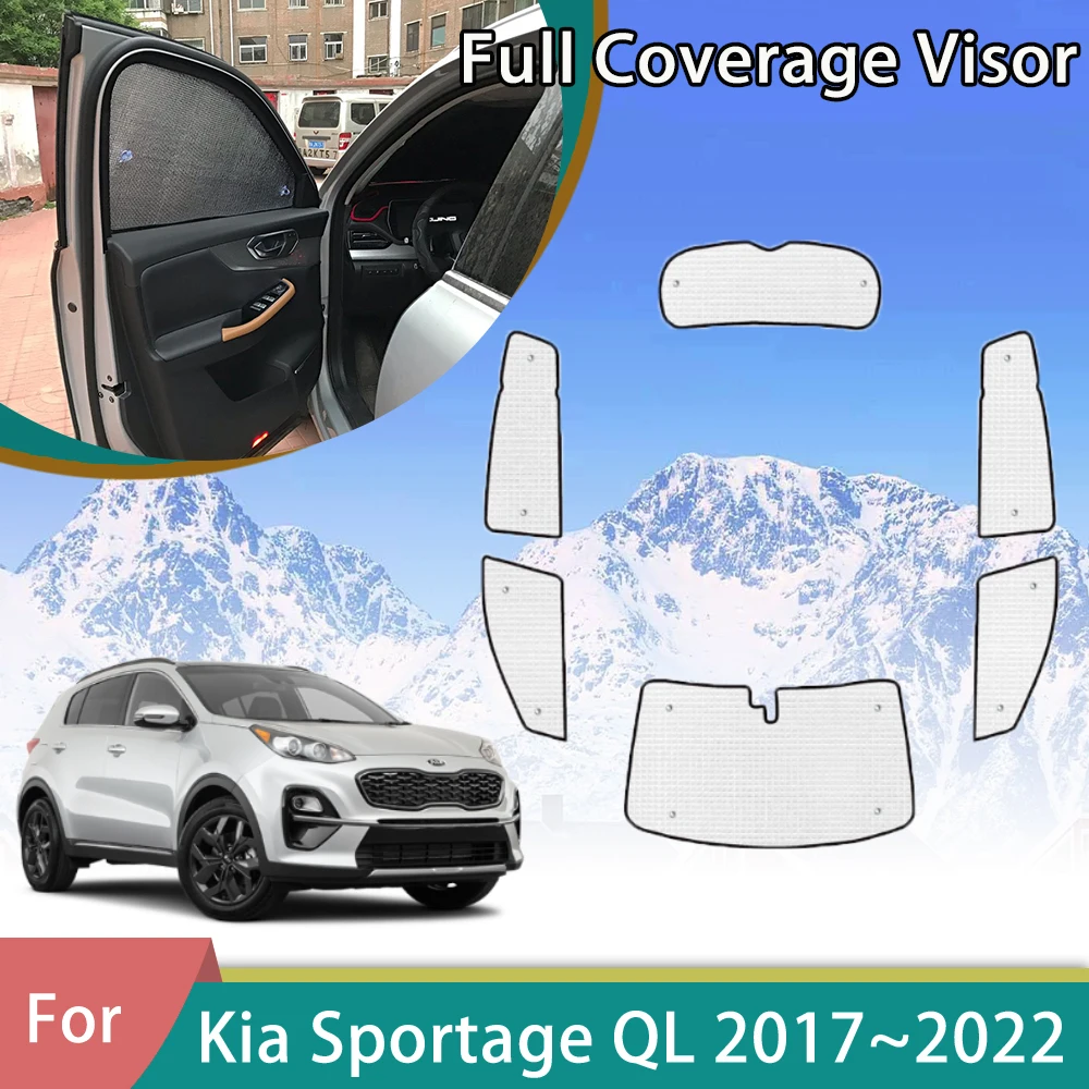 

Car Full Cover Sunshade For Kia Sportage QL KX5 2017 2018 2019 2020 2021 2022 Window Curtains Protection Sunshading Accessories