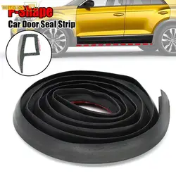 4M P Type Car Door Edge Seal Strip Rubber Sealing Strips Weatherstrip Anti-dust Rainproof Moulding Filler Sealant Auto Styling