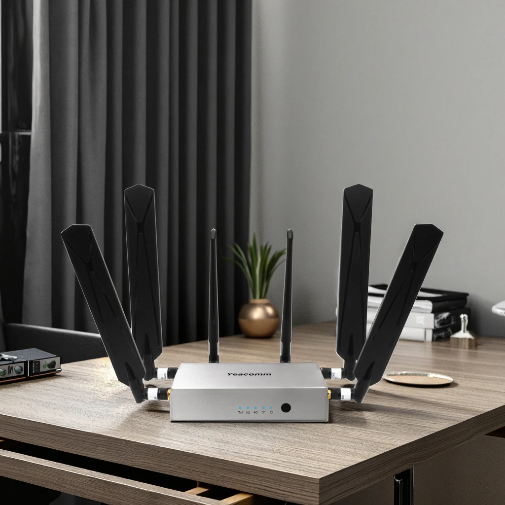 Yeacomm NR800 Global Version 5G Modem With Sim Slot NSA SA Snapdragon X62 N77 WiFi Mesh Router CPE VPN And Firewall