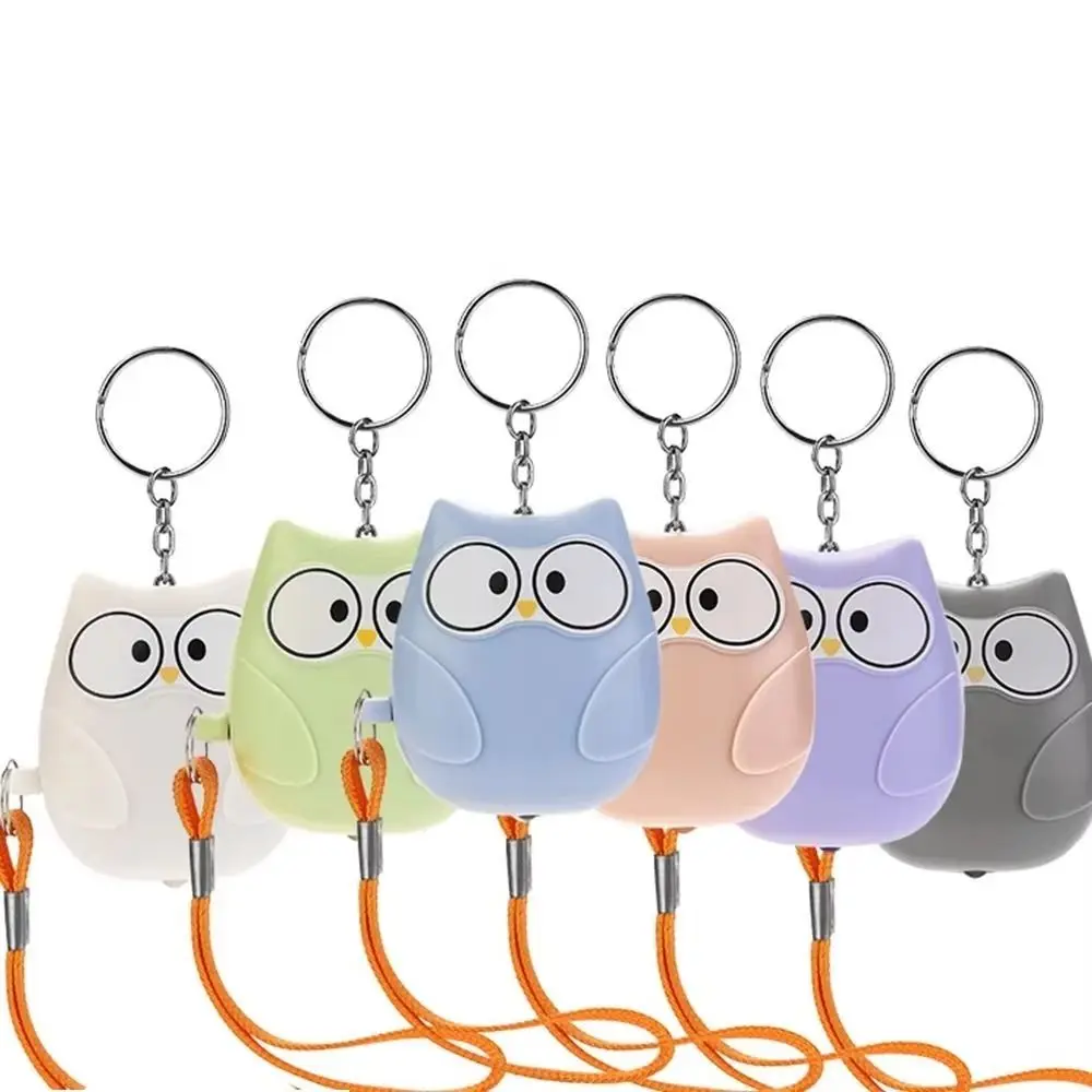 2024 Anti-attack Self Defense Alarm Rechargeable Battery Loud Keychain 130DB Safety Siren