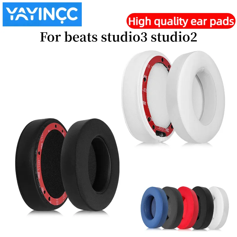

YAYINCC Replacement Ice gel Ear Pads Cushions for beats studio3 studio2 Headphone Softer Protein Leather Earpads