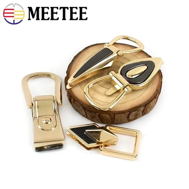 4/10Pcs Bag Side Clip Buckle 17-22mm Metal Handbag Connector Clasp Strap Chain Hanger Hook Luggage Belt DIY Hardware Accessories