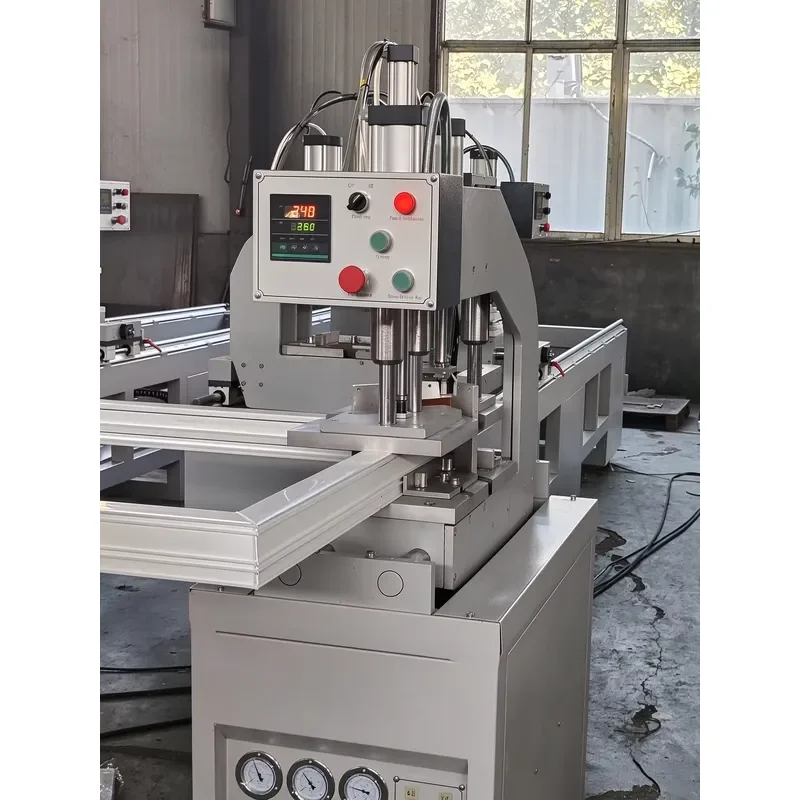 Automatic Window Door Frames Welding Machine Plc Programming Controller Hot Plate Upvc Pvc Single Head Seamless Welding