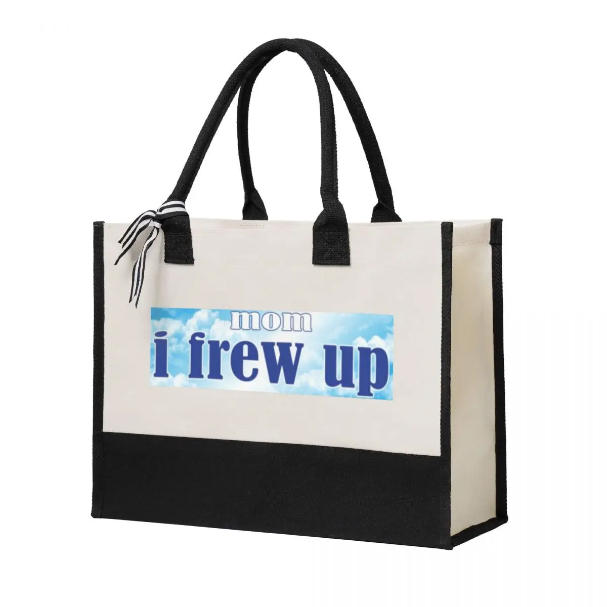 

Canvas Gift Shopping Bag Mom I Frew Up Fun Joke Canvas Large Capacity Bag Customizable Quality Gifts