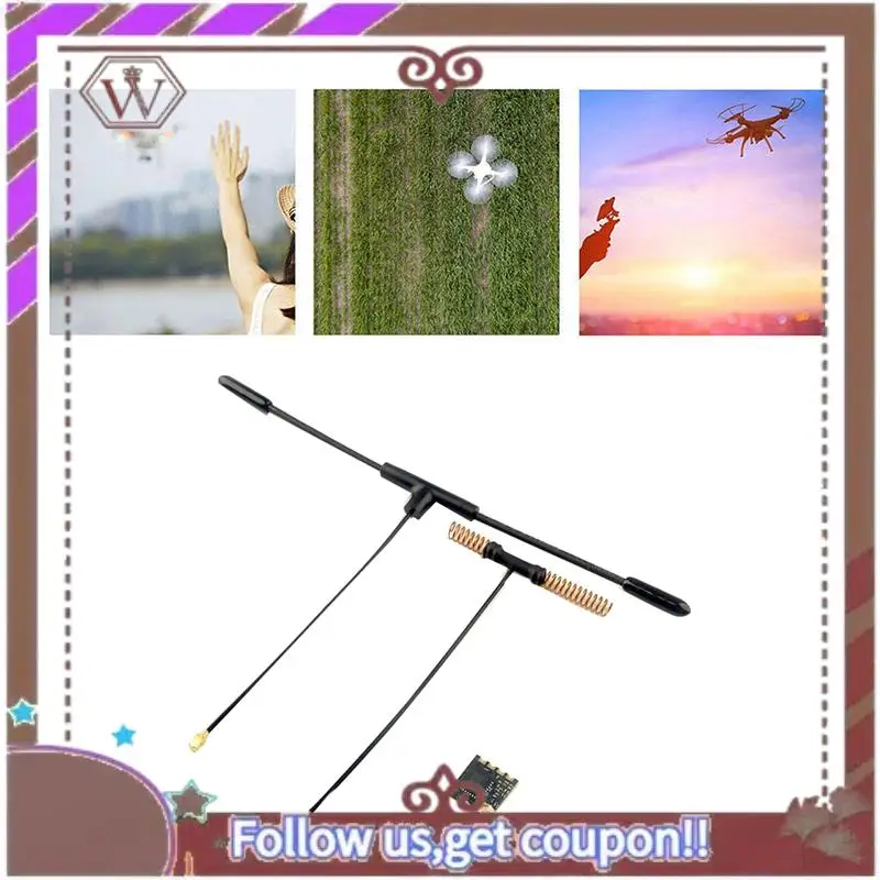 ABBG-ELRS ES900RX Receiver Module ELRS RX Long Range For RC FPV TX16S T12 T18 Drone Quadcopter 868Mhz Easy To Use