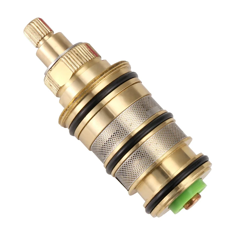 AB11-2X Brass Replacement Thermostatic Cartridge,Shower Mixer Valve Bar Repair Kit Intelligent Thermostatic Valve Core