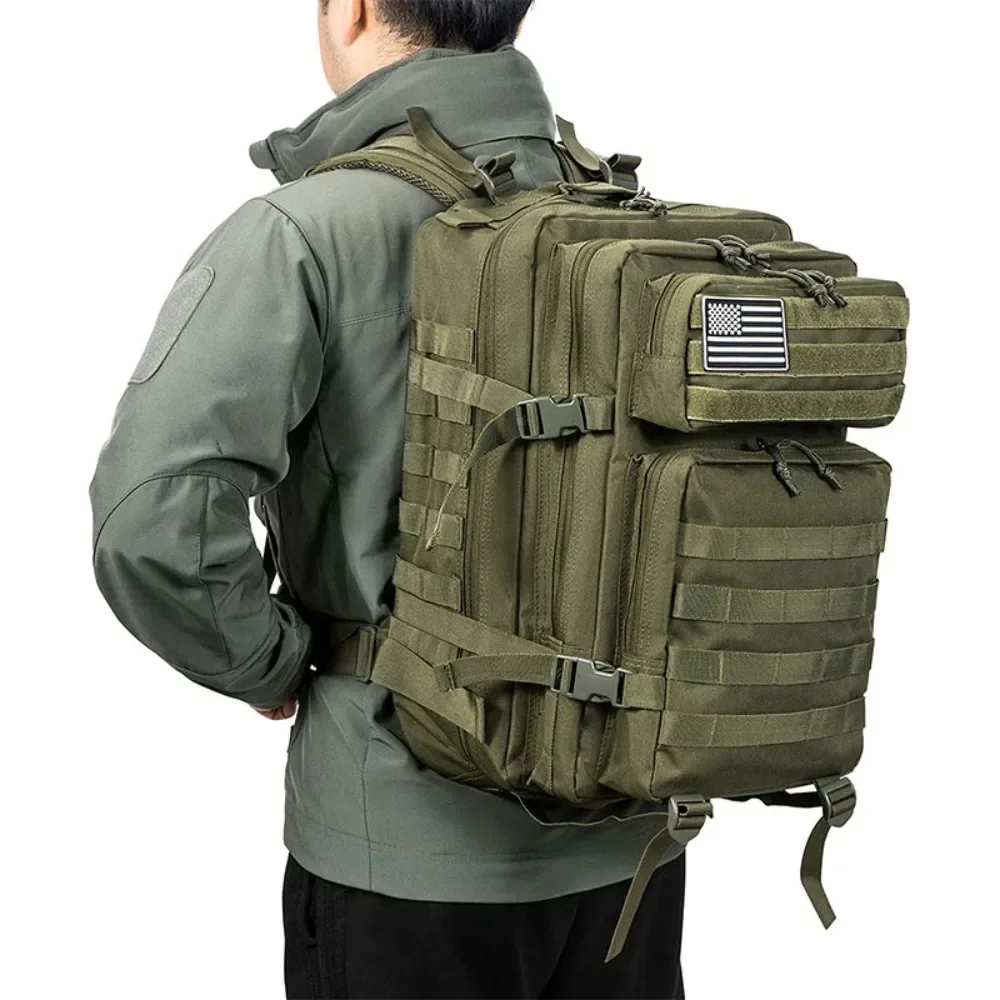 50L Army Military Tactical Backpack Men's Travel Large Capacity Rucksacks Men Waterproof Outdoor Sports Multi-functional Bags