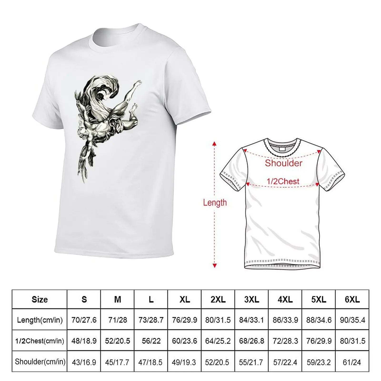 تي شيرت Icarus Falling تي شيرت مع مطبوعات تي شيرت رجالي مصمم تي شيرت #5