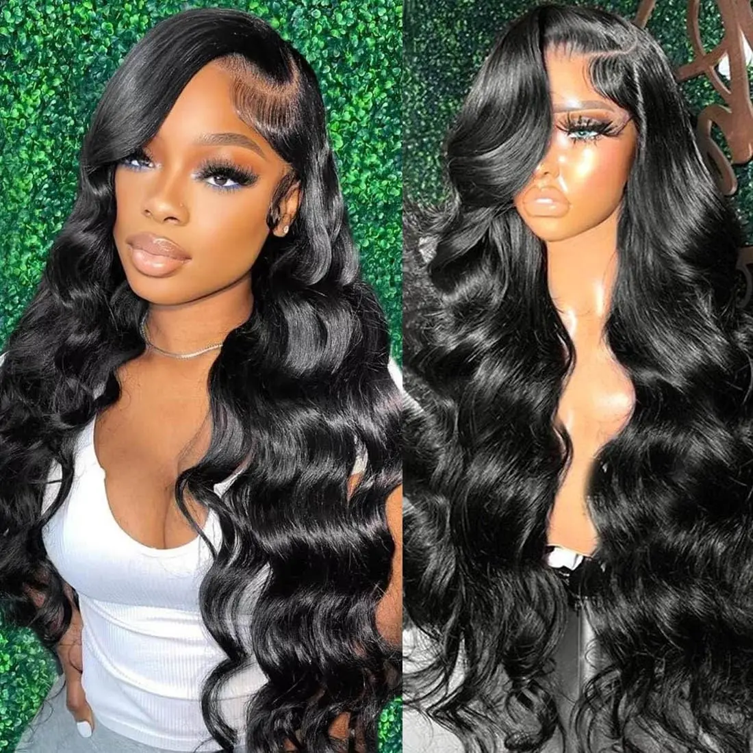 Body Wave Human Hair Wigs 13x6 13x4  30 32 34 36 38 Inch HD Transparent Lace Frontal Wig 4x4 Closure Wig 360 Lace Frontal Wig