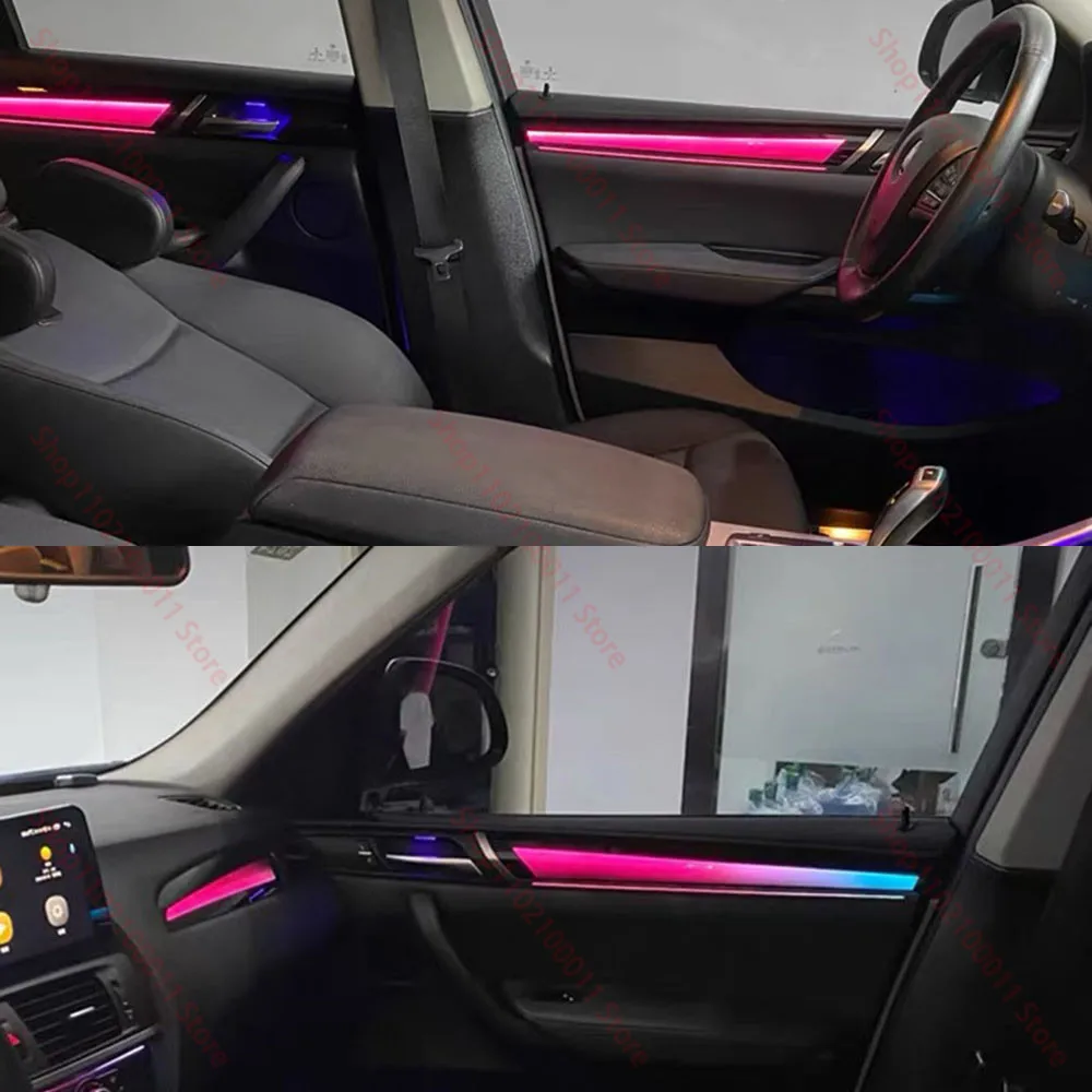 For BMW X3/X4 F25/F26 (2012-2017) Symphony Ambient Lights – 1:1 OEM-Style Interior LED Atmosphere Lighting view 6