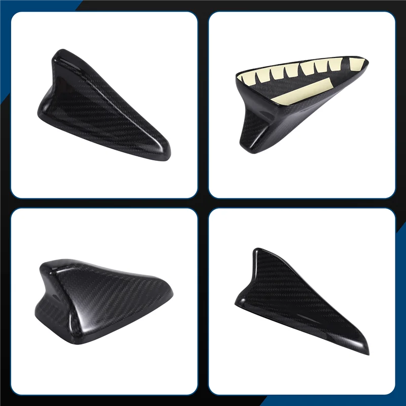 

Carbon Fibre Car Roof Shark Fin Antenna Signal Aerials Cover Trim For Kia Stinger 2018-2023