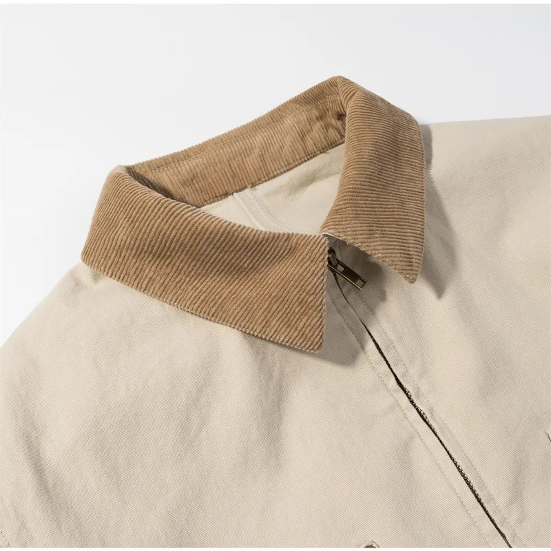 سترات قصيرة ذات ألوان متباينة بتصميم عتيق لخريف 2025 سترة نسائية جديدة على الموضة سروال قصير نمط الحظيرة Chaqueta Mujer #6