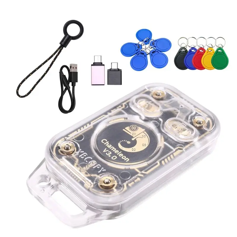 A24U Chameleon V3.0 RFID Smart Chip Reader ID IC Tag Copyer Reader Writer Smart Card Emulator +5XUID/CUID Keychain