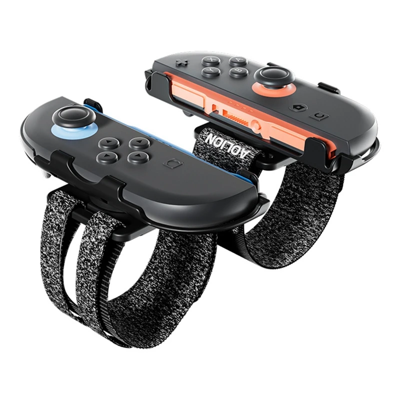 Aolion Game Bracelet Strap for Switch 2 Controller Wristband for NS2 Full Dance Power Joycon Controller Accessories Blue Orange - view 4